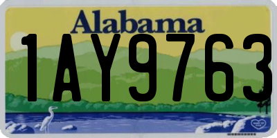 AL license plate 1AY9763