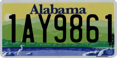 AL license plate 1AY9861