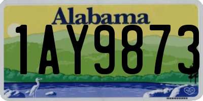 AL license plate 1AY9873