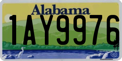AL license plate 1AY9976