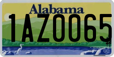 AL license plate 1AZ0065