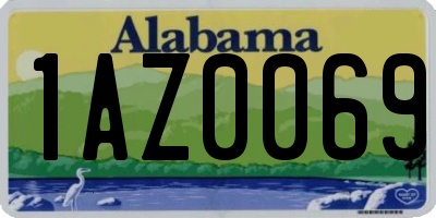 AL license plate 1AZ0069