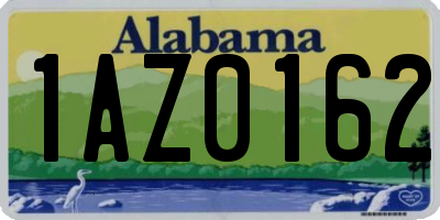 AL license plate 1AZ0162
