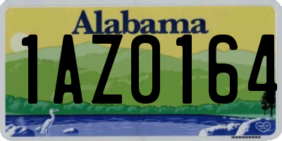 AL license plate 1AZ0164
