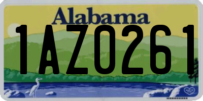 AL license plate 1AZ0261