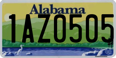 AL license plate 1AZ0505