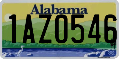 AL license plate 1AZ0546