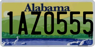 AL license plate 1AZ0555