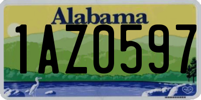AL license plate 1AZ0597