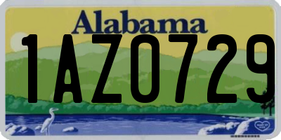 AL license plate 1AZ0729