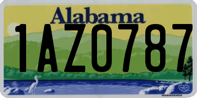 AL license plate 1AZ0787