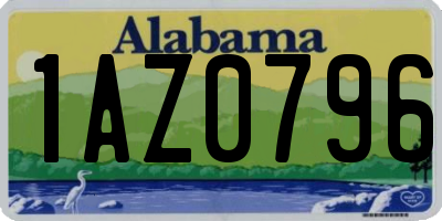 AL license plate 1AZ0796