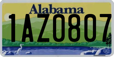 AL license plate 1AZ0807