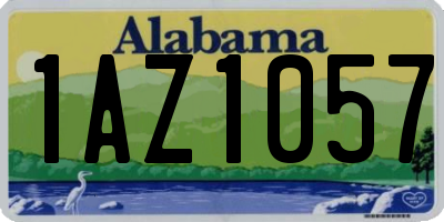 AL license plate 1AZ1057