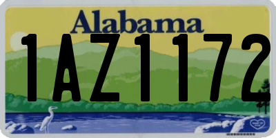 AL license plate 1AZ1172