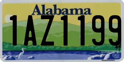 AL license plate 1AZ1199