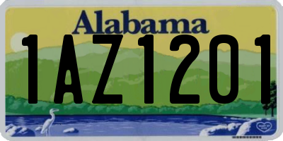 AL license plate 1AZ1201