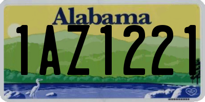 AL license plate 1AZ1221