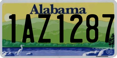 AL license plate 1AZ1287