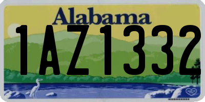 AL license plate 1AZ1332