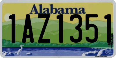 AL license plate 1AZ1351