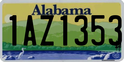 AL license plate 1AZ1353