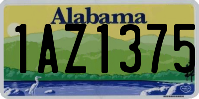AL license plate 1AZ1375