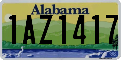 AL license plate 1AZ1417
