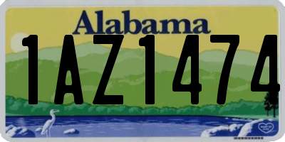 AL license plate 1AZ1474
