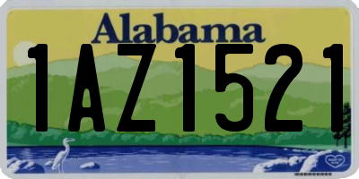 AL license plate 1AZ1521