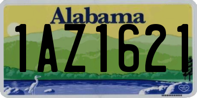 AL license plate 1AZ1621