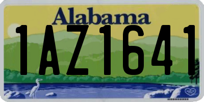 AL license plate 1AZ1641