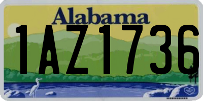 AL license plate 1AZ1736