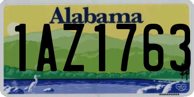 AL license plate 1AZ1763