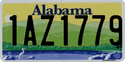 AL license plate 1AZ1779
