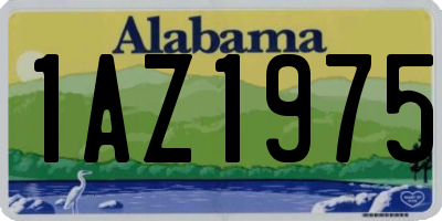 AL license plate 1AZ1975