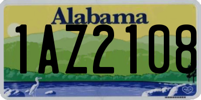 AL license plate 1AZ2108