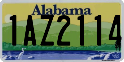 AL license plate 1AZ2114