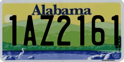 AL license plate 1AZ2161