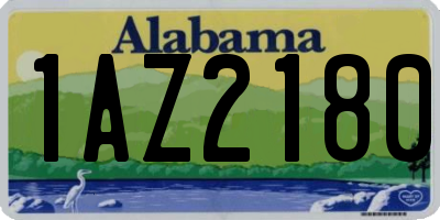 AL license plate 1AZ2180