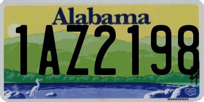 AL license plate 1AZ2198