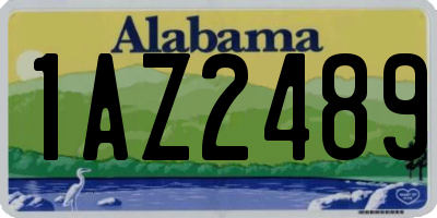 AL license plate 1AZ2489