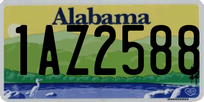 AL license plate 1AZ2588