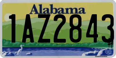 AL license plate 1AZ2843