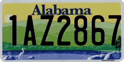 AL license plate 1AZ2867