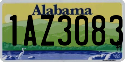 AL license plate 1AZ3083