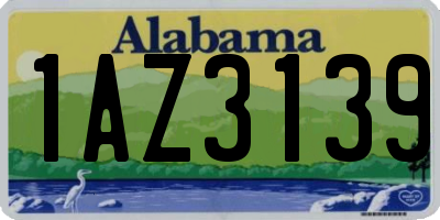 AL license plate 1AZ3139