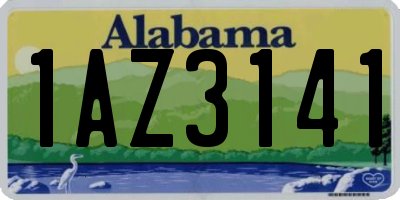AL license plate 1AZ3141