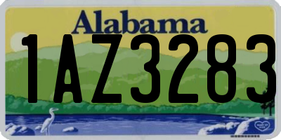 AL license plate 1AZ3283