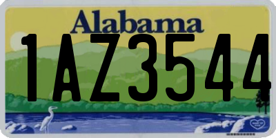 AL license plate 1AZ3544